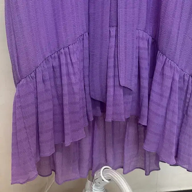 [BUNJANG] Purple Ruffle Dress / 연보라  원피스(프리)새상품