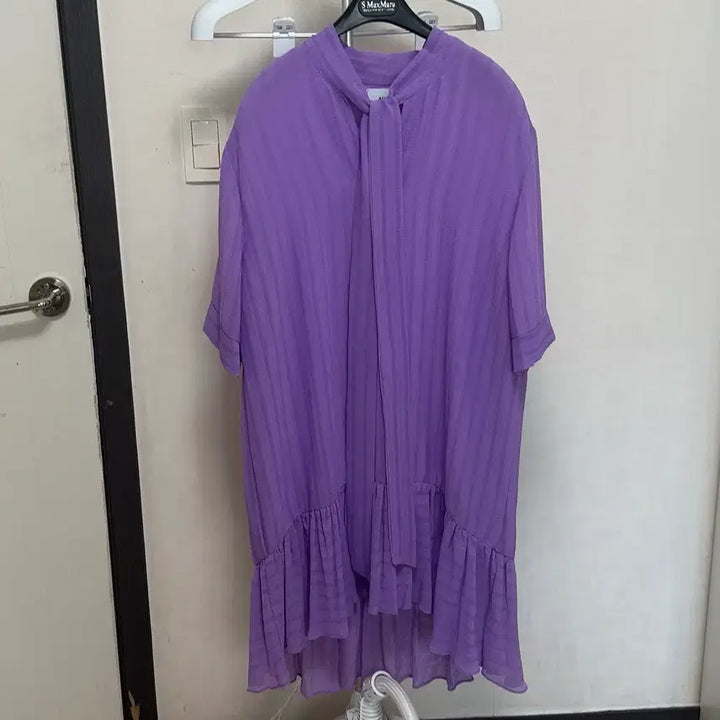 [BUNJANG] Purple Ruffle Dress / 연보라  원피스(프리)새상품