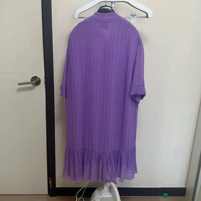 [BUNJANG] Purple Ruffle Dress / 연보라  원피스(프리)새상품
