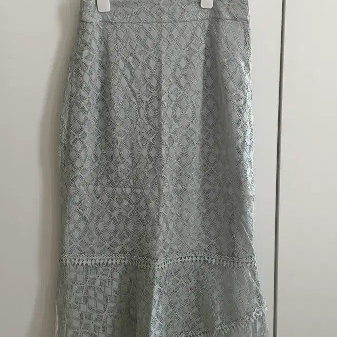 [SOLD OUT] 잇미샤 레이스 머메이드 스커트 민트 55