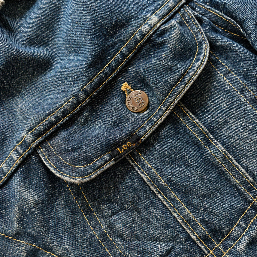 [BUNJANG] Lee 101LJ Blanket Denim Trucker Jacket / 60s Lee 101LJ 블랭킷 데님 트러커 자켓 42L