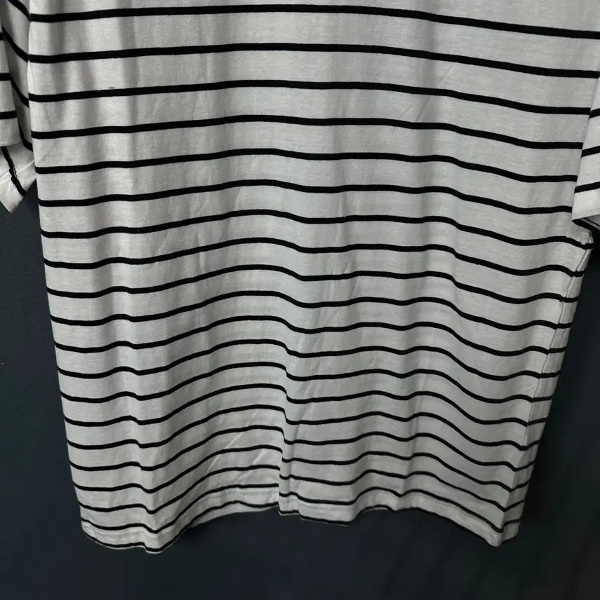 [BUNJANG] Pancoat Logo Stripe Short Sleeve T-Shirt / XL 팬콧 로고 스트라이프 반팔 티셔츠