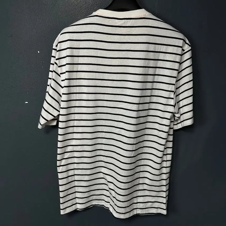 [BUNJANG] Pancoat Logo Stripe Short Sleeve T-Shirt / XL 팬콧 로고 스트라이프 반팔 티셔츠
