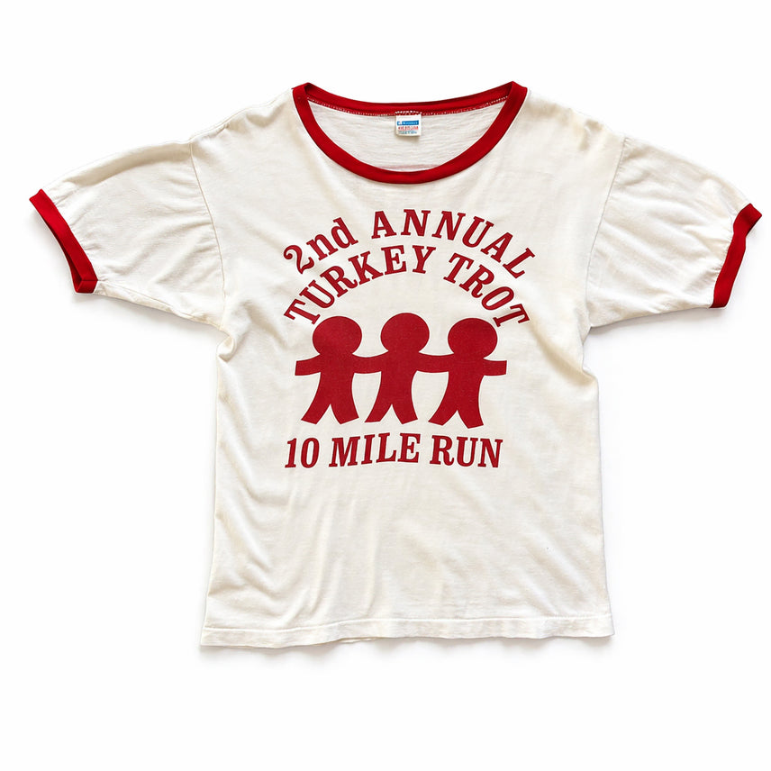 [BUNJANG] Champion 70s Ringer T-Shirt / 70s 챔피온 프린팅 링거 티셔츠 M