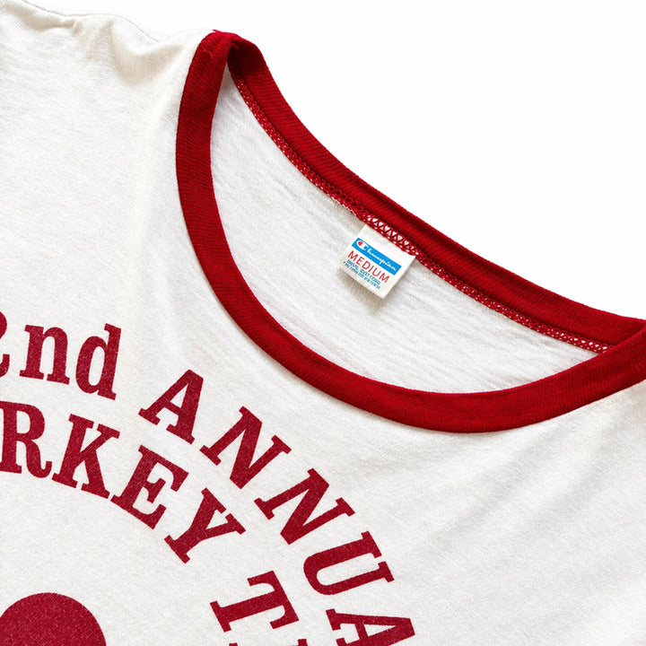 [BUNJANG] Champion 70s Ringer T-Shirt / 70s 챔피온 프린팅 링거 티셔츠 M