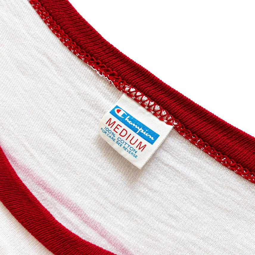 [BUNJANG] Champion 70s Ringer T-Shirt / 70s 챔피온 프린팅 링거 티셔츠 M