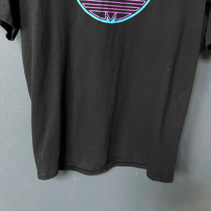 [BUNJANG] Adidas Outline Logo Black Short Sleeve T-shirt / L 아디다스 아웃라인 로고 블랙 반팔 티셔츠