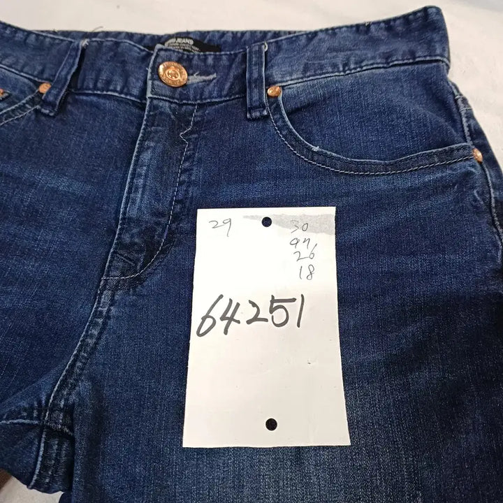 [SOLD OUT] 데님 청바지 데미지 워싱 진청 30사이즈 봄여름   64251