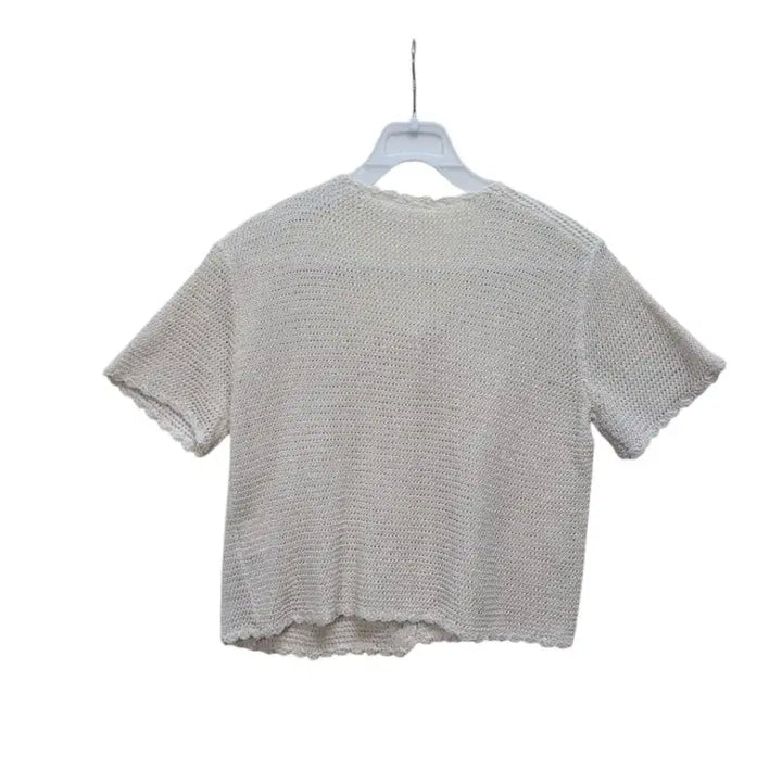 [BUNJANG] Lacoste Beige Cotton Knit Sweater / 라코스테 일본정품 베이지 컬러 면100퍼 니트
