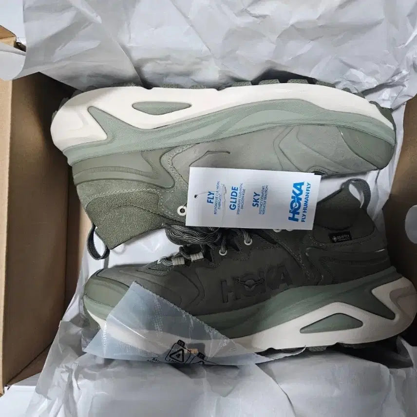 [BUNJANG] Hoka Kaha 3 Low GTX - Khaki Hiking Shoes / 호카 카하3 로우 GTX 1162532-EYP