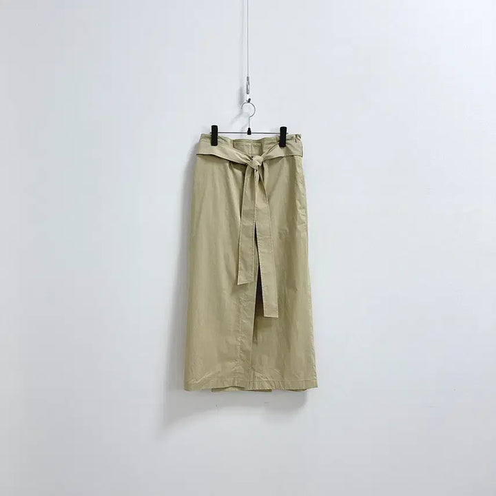 [BUNJANG] YUMER Belted Crinkle Wrap Skirt / 유메르 벨티드 바스락 랩 스커트