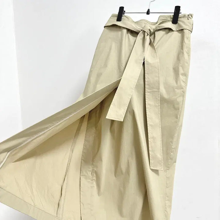 [BUNJANG] YUMER Belted Crinkle Wrap Skirt / 유메르 벨티드 바스락 랩 스커트