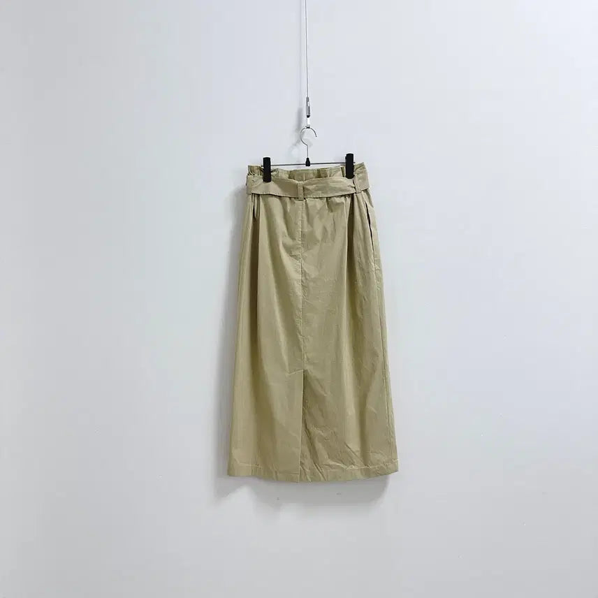 [BUNJANG] YUMER Belted Crinkle Wrap Skirt / 유메르 벨티드 바스락 랩 스커트