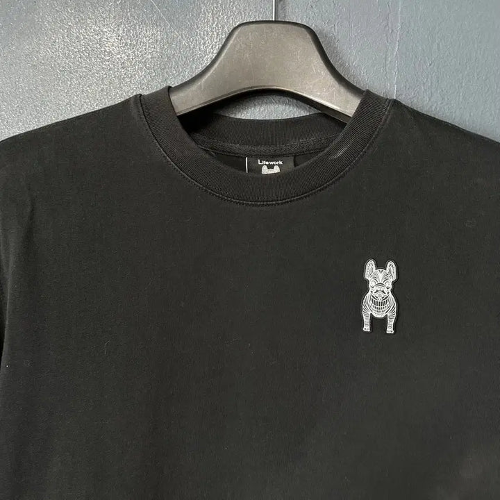 [BUNJANG] Life Work Logo Black Short Sleeve T-shirt / XS 라이프워크 로고 블랙 반팔 티셔츠