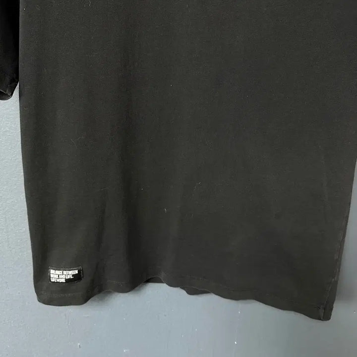 [BUNJANG] Life Work Logo Black Short Sleeve T-shirt / XS 라이프워크 로고 블랙 반팔 티셔츠
