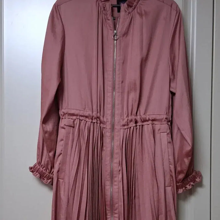 [SOLD OUT] 안나수이 로맨티카새틴플리츠원피스 롱자켓트렌치 55