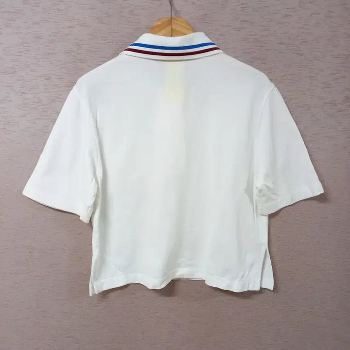[BUNJANG] Lucky Chouette Ivory Short Sleeve Polo Shirt / B4-24/럭키슈에뜨 아이보리 반팔 카라티 여성