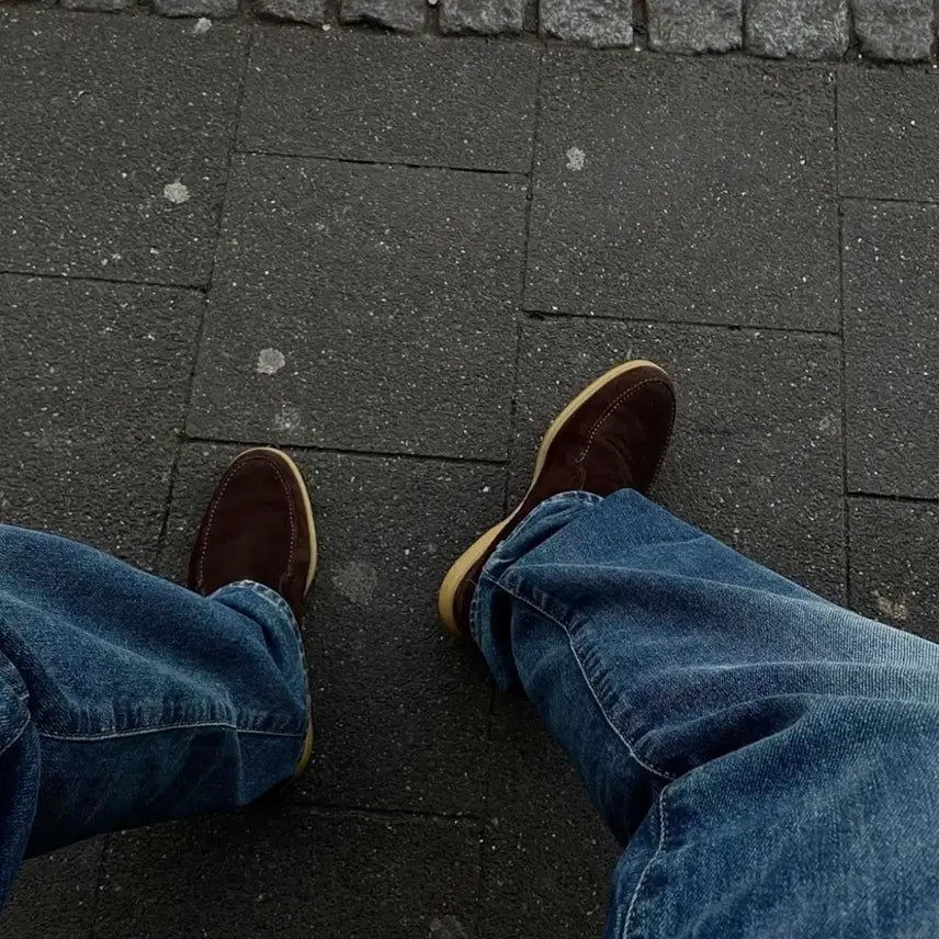 [BUNJANG] Loro Piana Summer Walk Suede Loafers Brown / 로로피아나 썸머워크 스웨이드 로퍼 브라운 41.5 (260~265) 상태