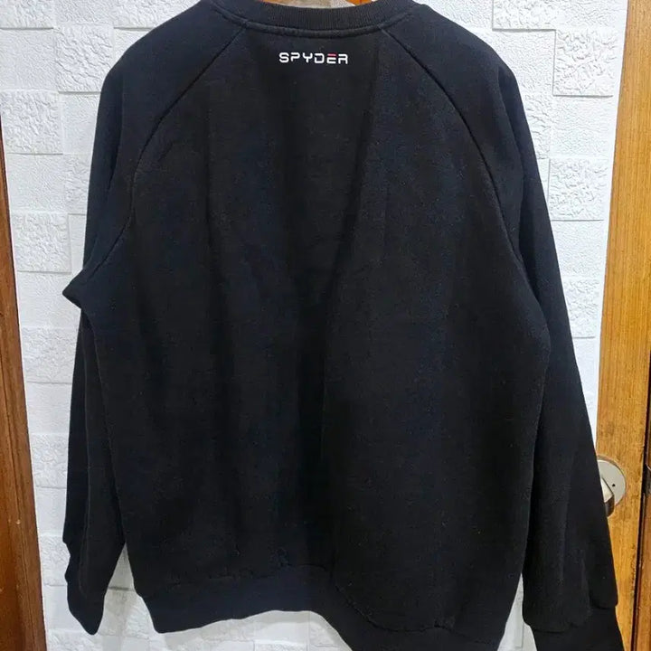 [BUNJANG] Spider Black Fleece Sweatshirt 2XL / 스파이더 검정색 맨투맨 티셔츠 기모 2XL