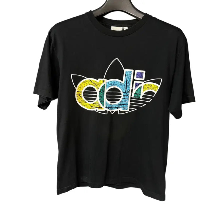 [BUNJANG] Adidas Trefoil Printed Black T-shirt / XL 아디다스 트레포일 프린팅 블랙 반팔 티셔츠