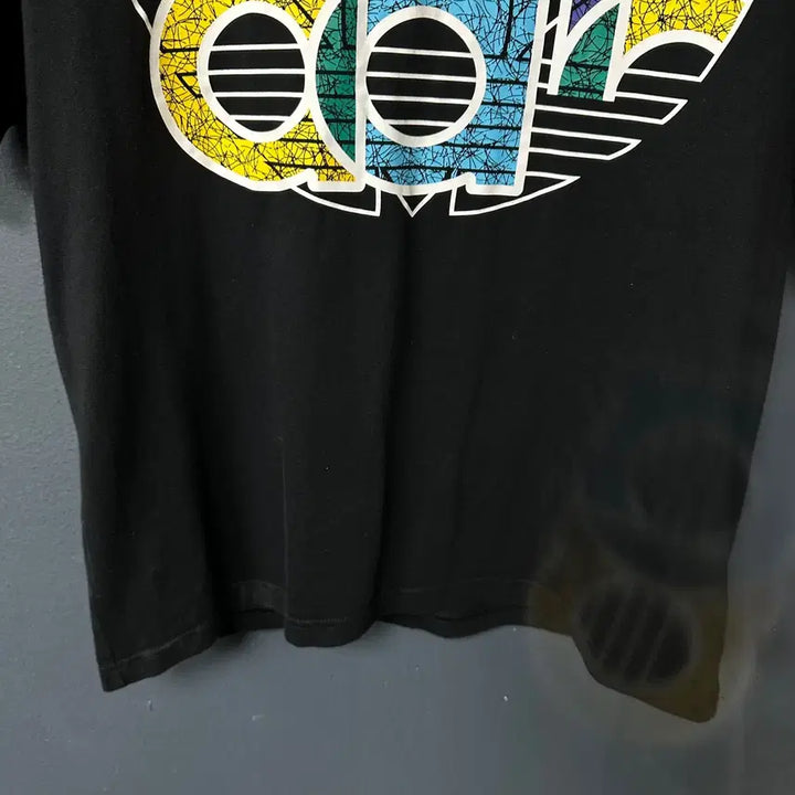 [BUNJANG] Adidas Trefoil Printed Black T-shirt / XL 아디다스 트레포일 프린팅 블랙 반팔 티셔츠