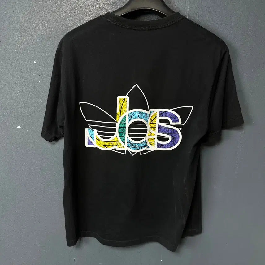 [BUNJANG] Adidas Trefoil Printed Black T-shirt / XL 아디다스 트레포일 프린팅 블랙 반팔 티셔츠