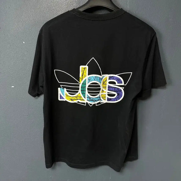 [BUNJANG] Adidas Trefoil Printed Black T-shirt / XL 아디다스 트레포일 프린팅 블랙 반팔 티셔츠