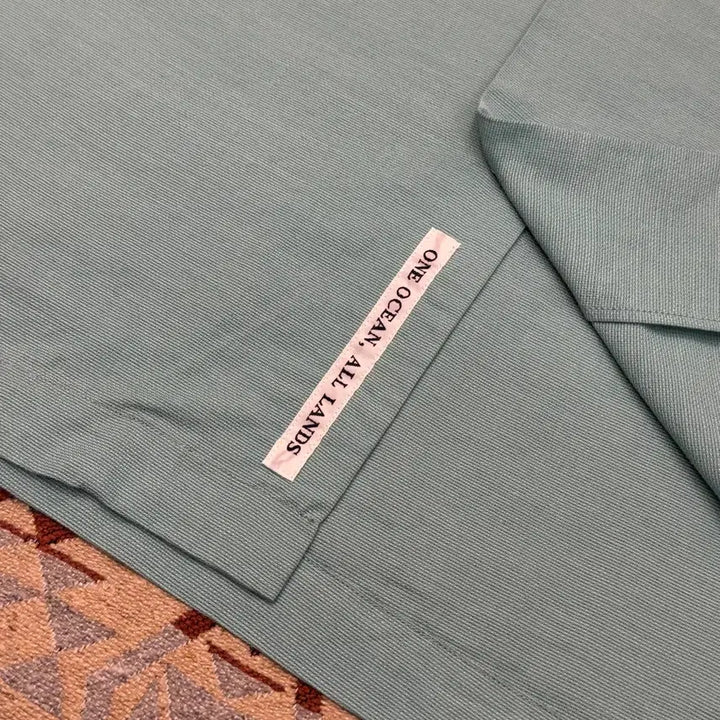 [BUNJANG] Nanamica Open Collar Panama Short Sleeve Shirt Mint / [M][100] 나나미카 오픈카라 파나마 숏슬리브 셔츠 민트