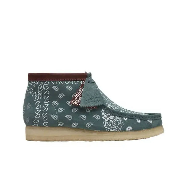 [BUNJANG] Clarks Wallabee Boots Green Paisley UK7 / 클락스 왈라비 부츠 그린 페이즐리 UK7 새상품