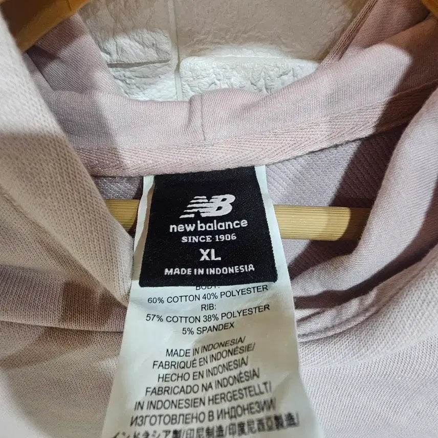 [BUNJANG] New Balance Cropped Fleece Hoodie Pink / 뉴발란스 크롭 기모 후드티 핑크
