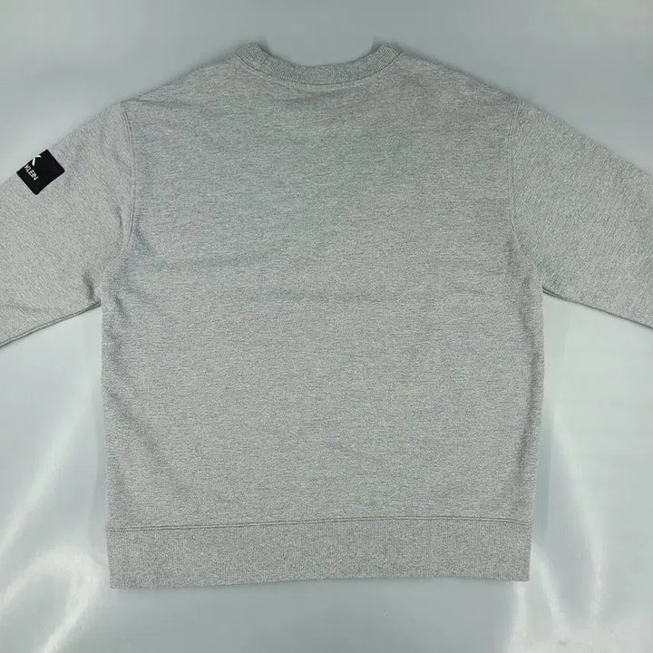 [BUNJANG] Calvin Klein Performance Cotton Blend Sweatshirt / 캘빈클라인 퍼포먼스 그레이 블랙 배색 스펠아웃 로고 암로고 코튼블렌드 맨