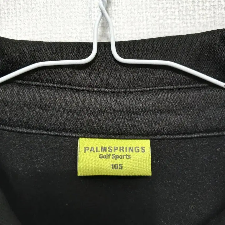 [BUNJANG] Palm Springs Black Long Sleeve Polo Shirt / 팜스프링스 블랙 긴팔 폴로 티셔츠