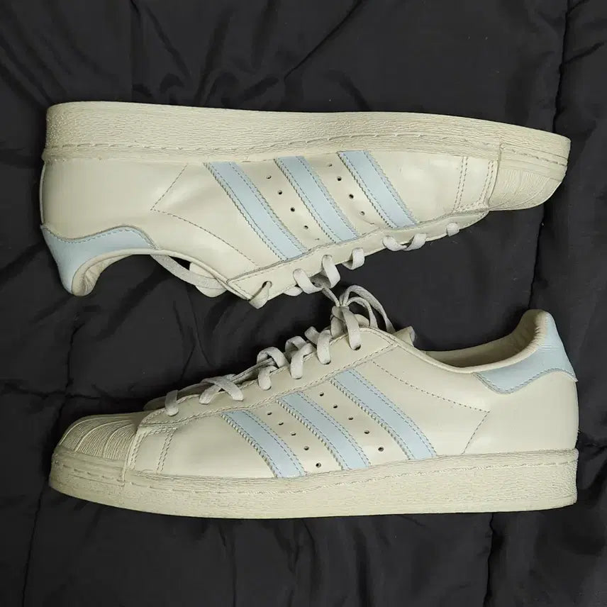 [BUNJANG] Adidas Superstar 82 Cloud White Sky Tint Sneakers / 270 ) 아디다스 슈퍼스타82 클라우드 화이트 스카이 틴트
