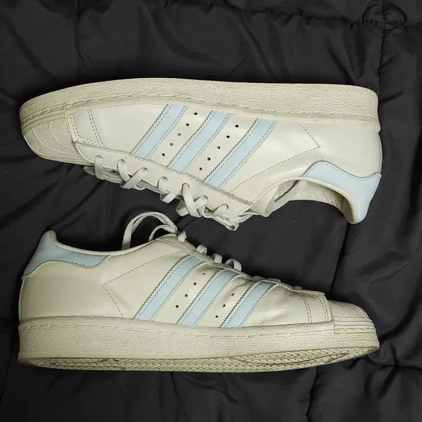 [BUNJANG] Adidas Superstar 82 Cloud White Sky Tint Sneakers / 270 ) 아디다스 슈퍼스타82 클라우드 화이트 스카이 틴트