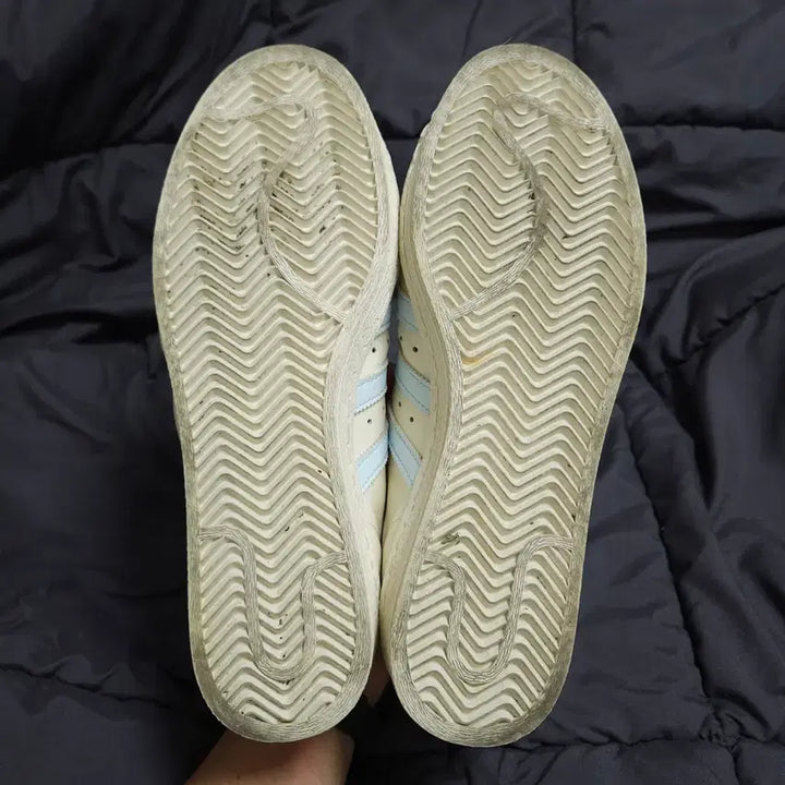 [BUNJANG] Adidas Superstar 82 Cloud White Sky Tint Sneakers / 270 ) 아디다스 슈퍼스타82 클라우드 화이트 스카이 틴트