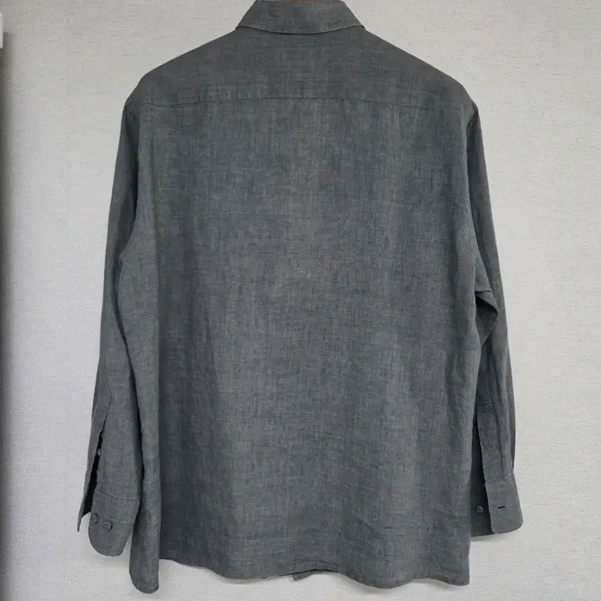 [SOLD OUT] 빈폴 남성 린넨 칠부소매셔츠 그레이 110(105권장)