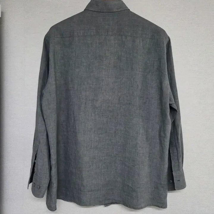 [SOLD OUT] 빈폴 남성 린넨 칠부소매셔츠 그레이 110(105권장)