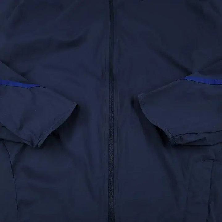 [BUNJANG] Nike Navy Swoosh Reflective Raglan Ripstop Hooded Nylon Jacket / 나이키 네이비 스우시 로고 리플렉티브 레글런 립스탑 후드 나일론 초경량