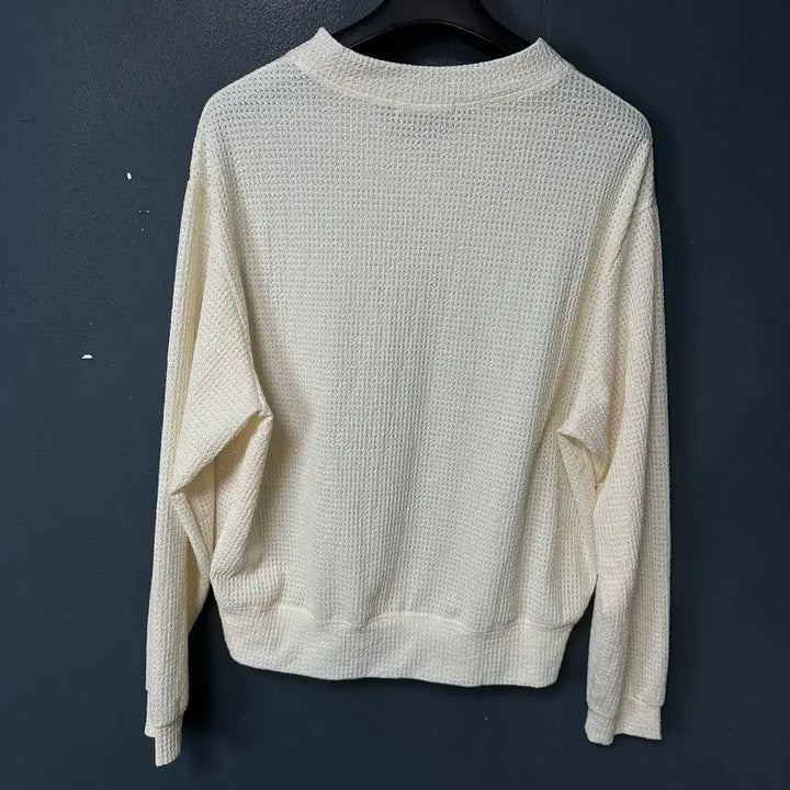 [BUNJANG] La Mar Maison Ivory V-Neck Knit T-Shirt / free 라멀마메종 아이보리 브이넥 니트 티셔츠