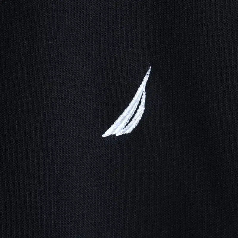 [BUNJANG] Nautica Polo Shirt with Small Logo (Black) / (M-L) 노티카 반팔 카라 티셔츠 스몰로고 블랙 놈코어-184D8