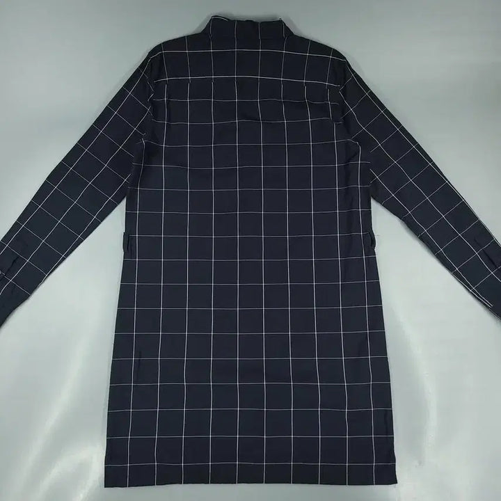 [BUNJANG] Lacoste Check Pattern Dress / 라코스테 블랙 화이트 배색 그리드 윈도우 체크패턴 톤톤 크록로고 체스트포