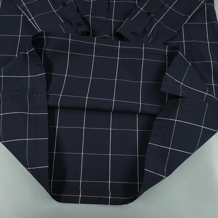 [BUNJANG] Lacoste Check Pattern Dress / 라코스테 블랙 화이트 배색 그리드 윈도우 체크패턴 톤톤 크록로고 체스트포