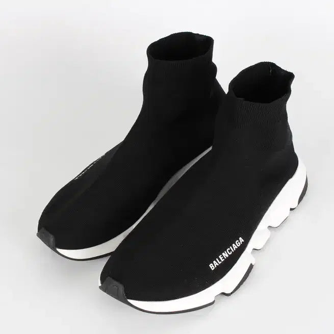 [BUNJANG] Balenciaga Speedrunner Socks Sneakers Oreo Black White 42 (270) / 발렌시아가 스피드러너 삭스 스니커즈 오레오 검흰 42(270)