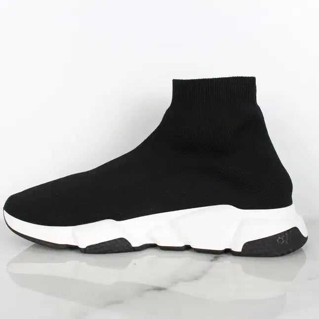 [BUNJANG] Balenciaga Speedrunner Socks Sneakers Oreo Black White 42 (270) / 발렌시아가 스피드러너 삭스 스니커즈 오레오 검흰 42(270)