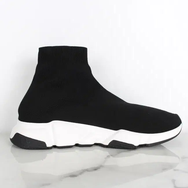 [BUNJANG] Balenciaga Speedrunner Socks Sneakers Oreo Black White 42 (270) / 발렌시아가 스피드러너 삭스 스니커즈 오레오 검흰 42(270)