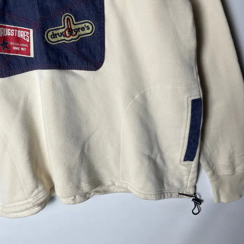 [BUNJANG] Drug Store Elbow Patch Anorak Hoodie / [Drug stores] 드럭스토어 엘보패치 아노락 후드