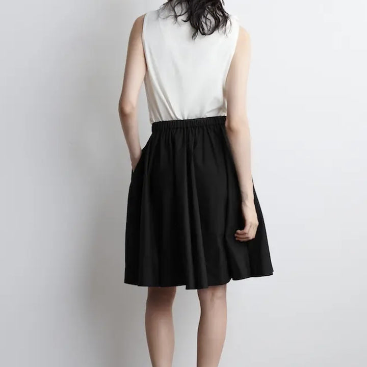 [BUNJANG] COS Black Cotton Midi Skirt / 코스 블랙 코튼 미디 스커트