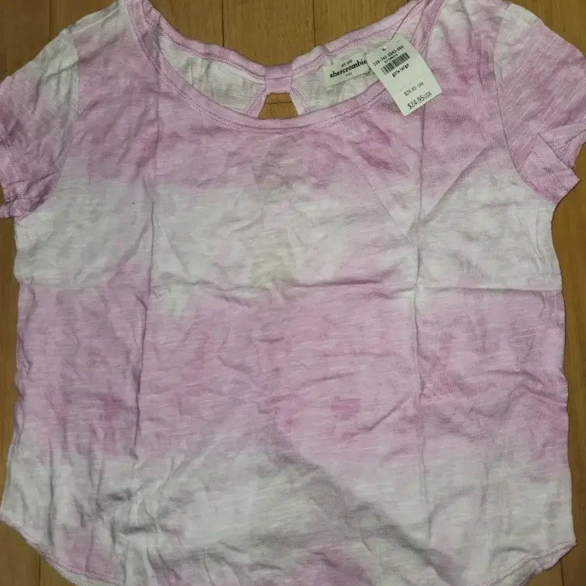 [BUNJANG] Abercrombie Pink/White Short Sleeve T-shirt XS / 아베크롬비 핑크/화이트 반팔 티셔츠 XS사이즈입니다