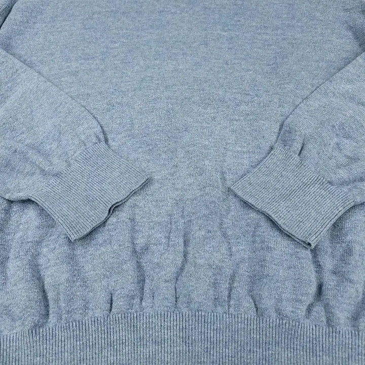 [BUNJANG] Tommy Hilfiger Light Blue V-Neck Cotton Knit Sweater / 타미힐피거 라이트블루 브이넥 코튼 니트 M