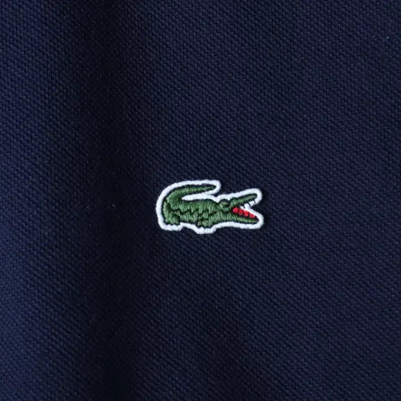 [BUNJANG] Lacoste Small Logo Navy Polo T-shirt / (XS-S) 라코스테 반팔 카라 티셔츠 스몰로고 네이비 놈코어-184DD